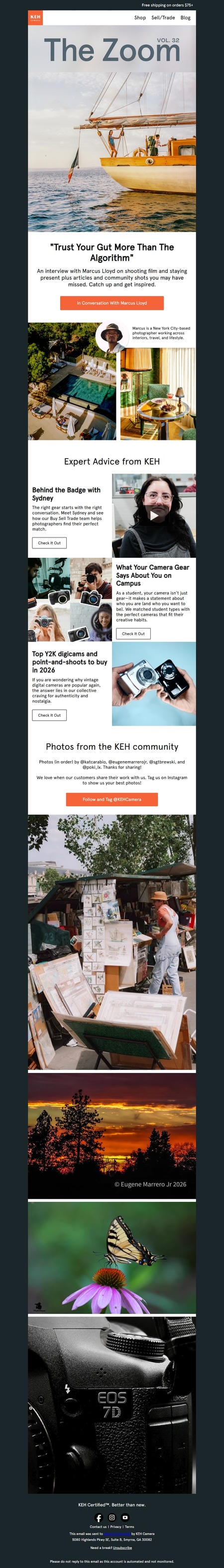 邮件模板创意 Keh Camera 171