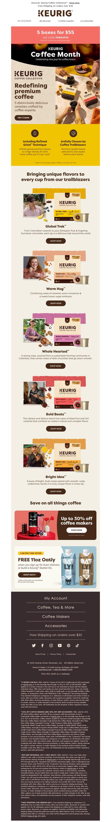 邮件模板创意 Keurig 302