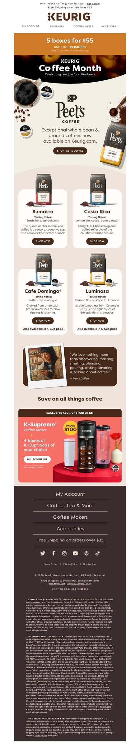 邮件模板创意 Keurig 303