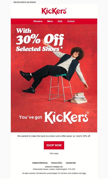 邮件模板创意 Kickers 150