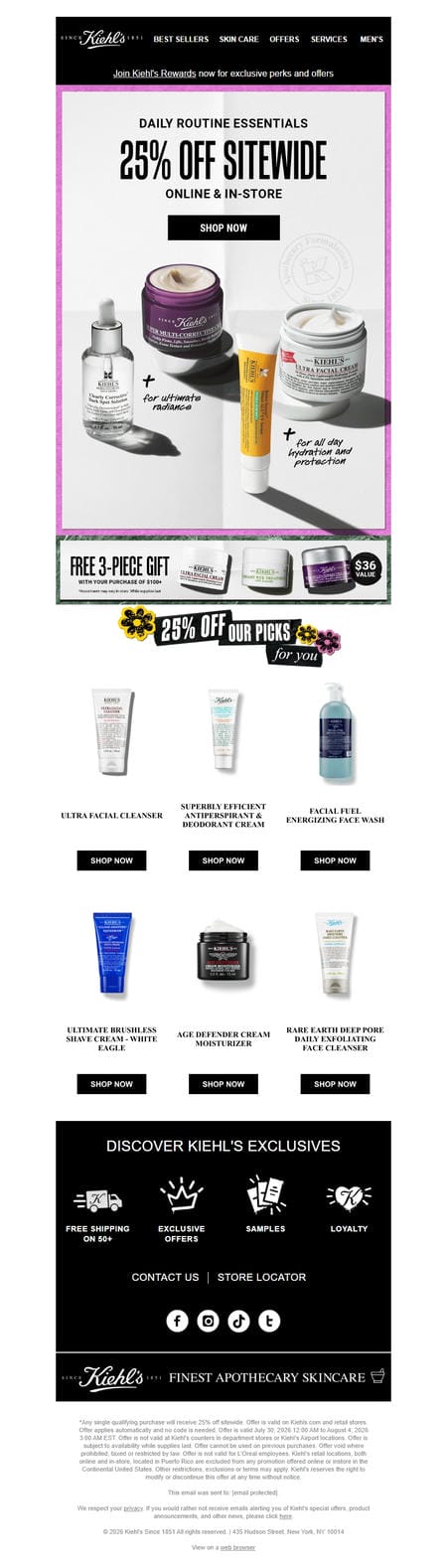邮件模板创意 Kiehls Since 1851 133