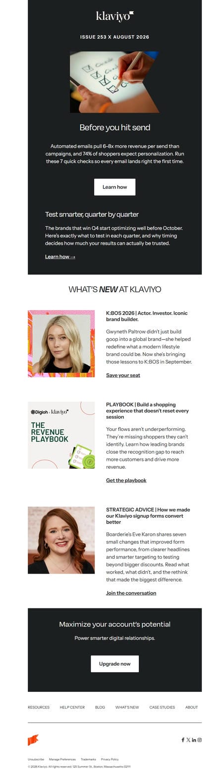 邮件模板创意 Klaviyo Marketing 57