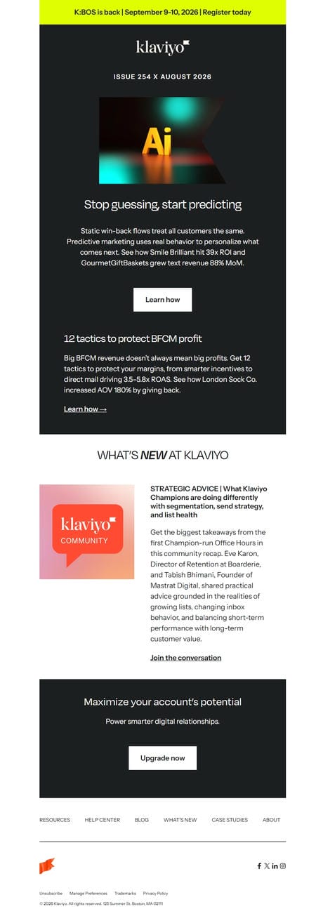 邮件模板创意 Klaviyo Marketing 58