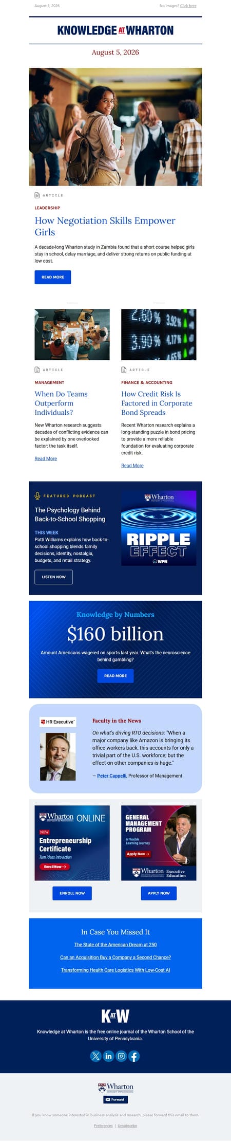 邮件模板创意 Knowledge At Wharton 20