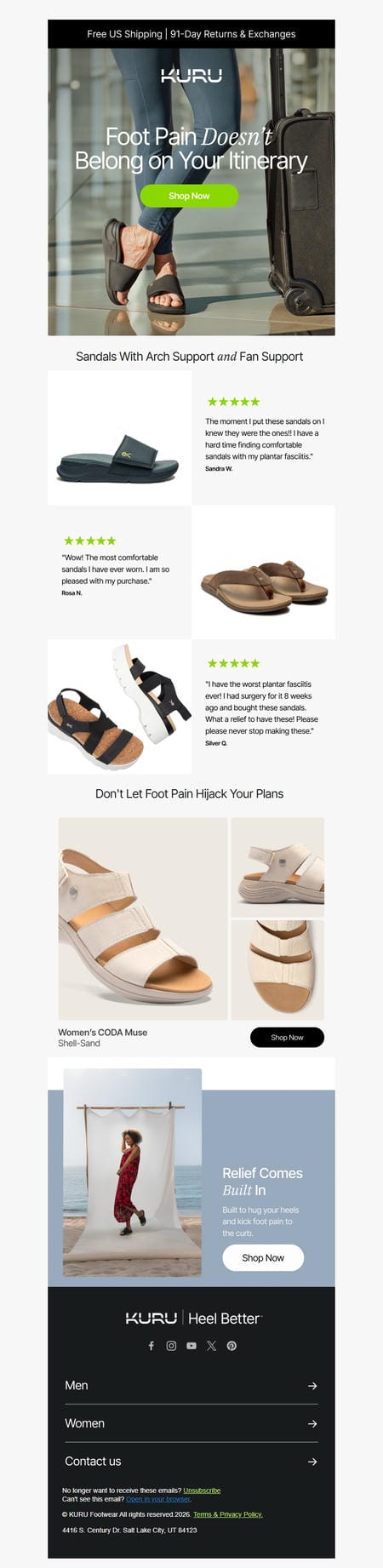 邮件模板创意 Kuru Footwear 231