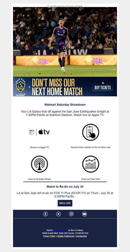 邮件模板创意 La Galaxy 202