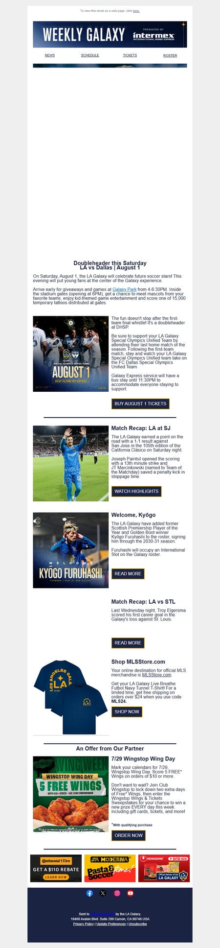 邮件模板创意 La Galaxy 203