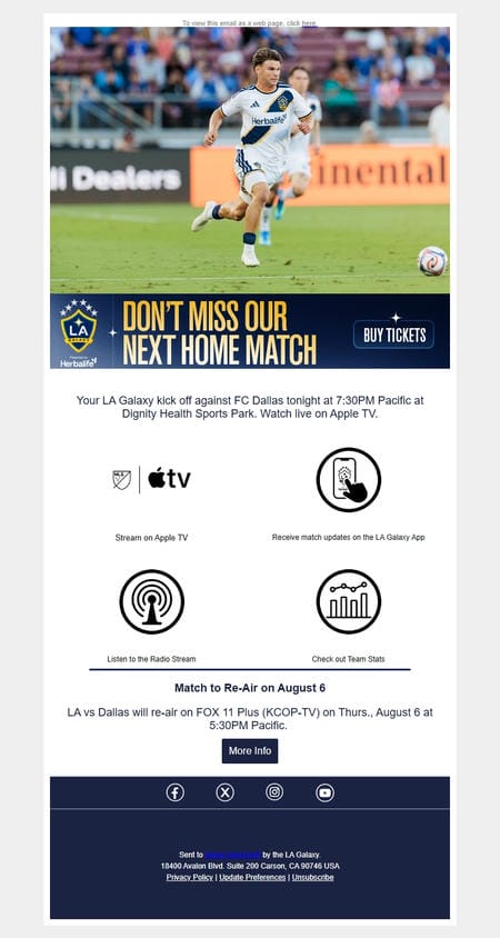 邮件模板创意 La Galaxy 205