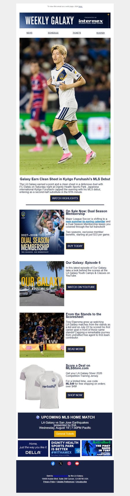 邮件模板创意 La Galaxy 207