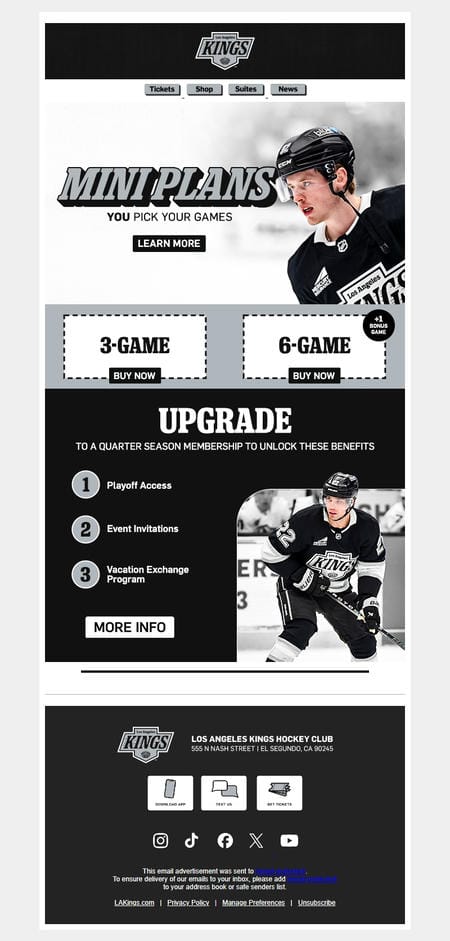 邮件模板创意 La Kings 254