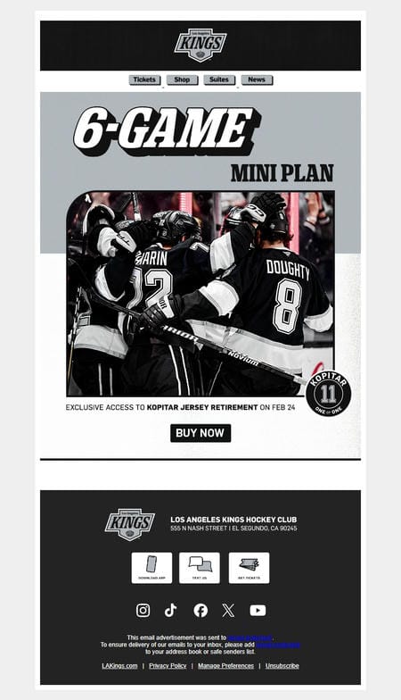 邮件模板创意 La Kings 261