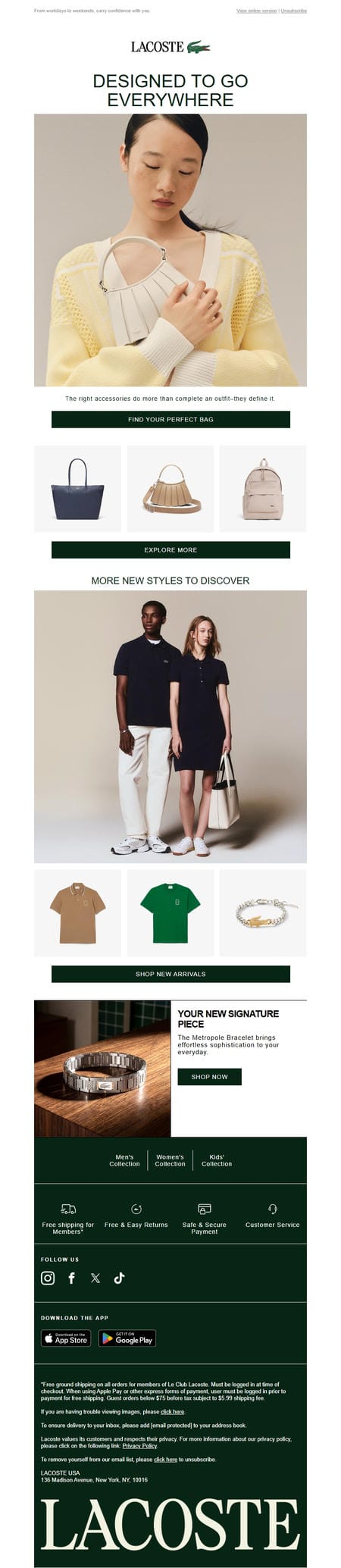 邮件模板创意 Lacoste 324