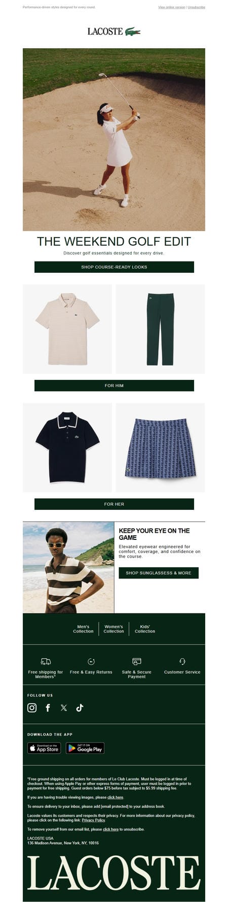 邮件模板创意 Lacoste 325