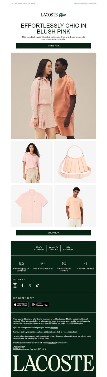 邮件模板创意 Lacoste 327