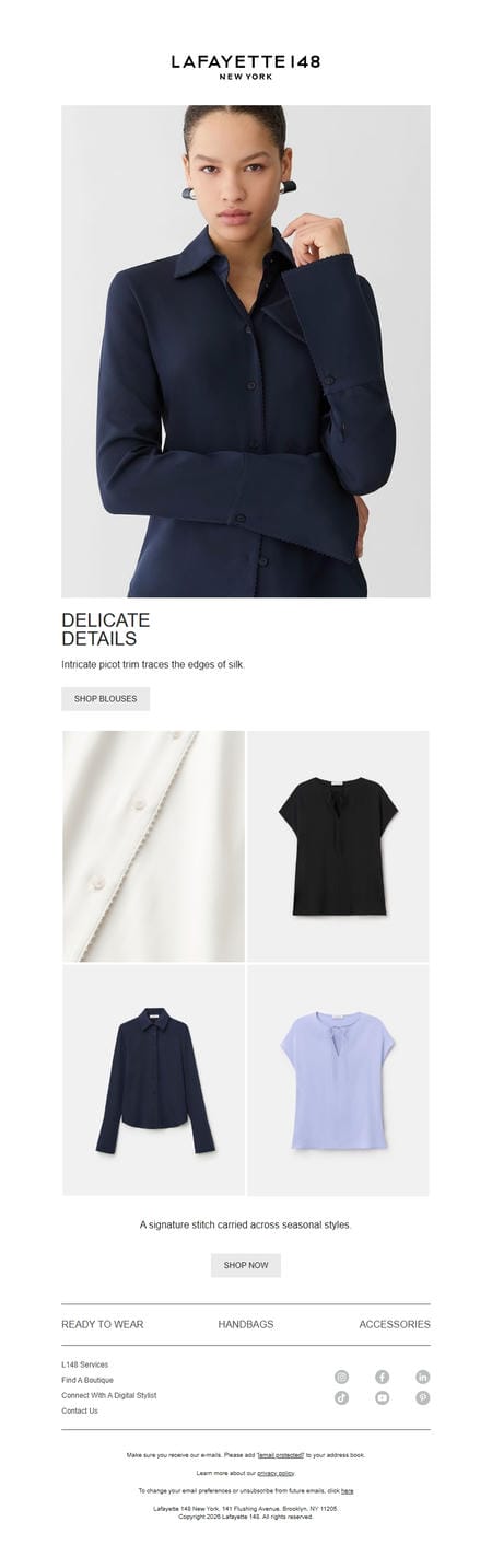邮件模板创意 Lafayette 148 New York 89