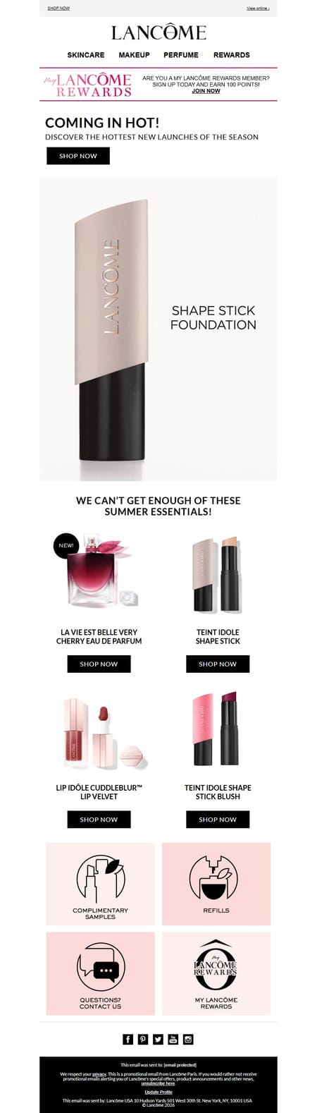 邮件模板创意 Lancome 26