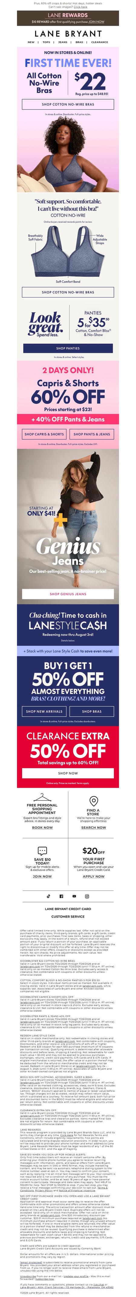 邮件模板创意 Lane Bryant 305