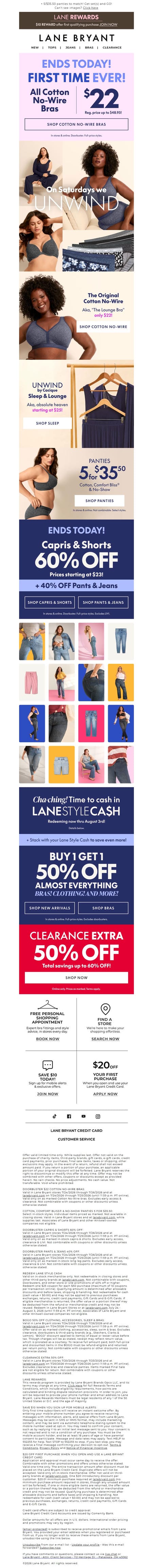邮件模板创意 Lane Bryant 306