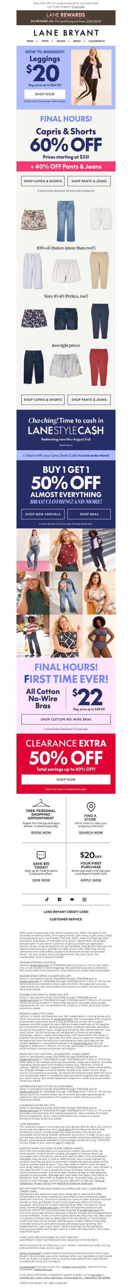 邮件模板创意 Lane Bryant 307