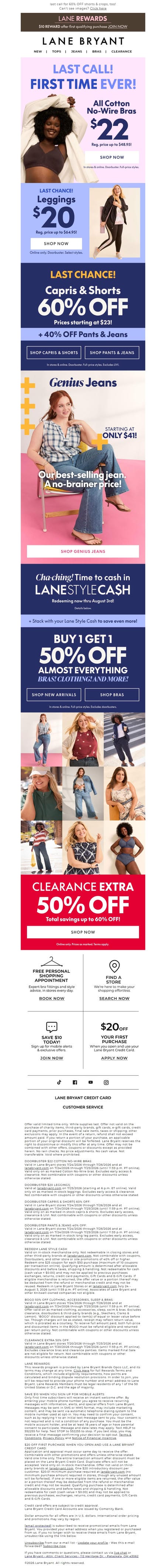邮件模板创意 Lane Bryant 308