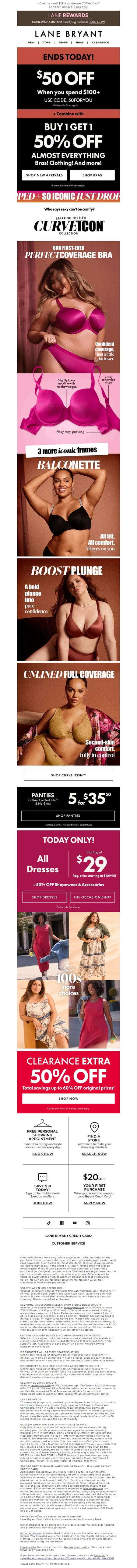 邮件模板创意 Lane Bryant 314