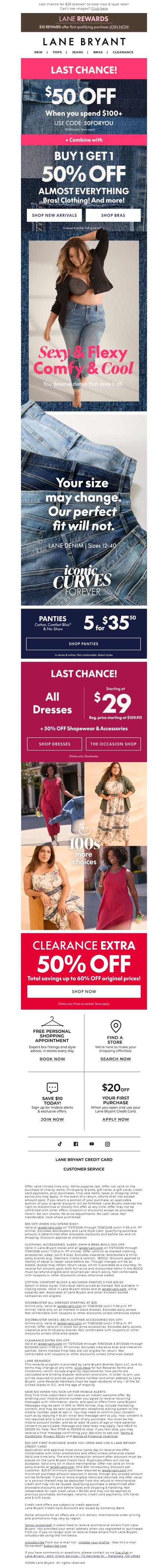 邮件模板创意 Lane Bryant 315