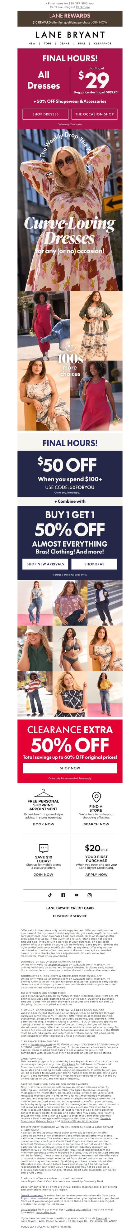 邮件模板创意 Lane Bryant 316