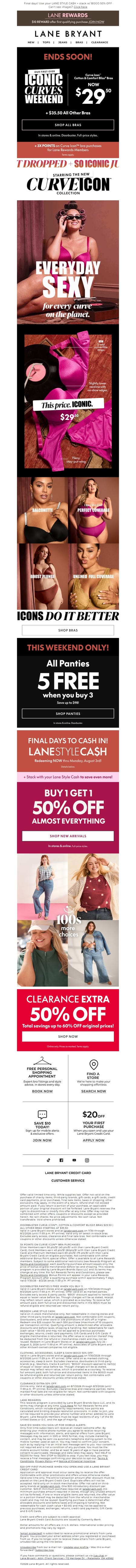 邮件模板创意 Lane Bryant 326