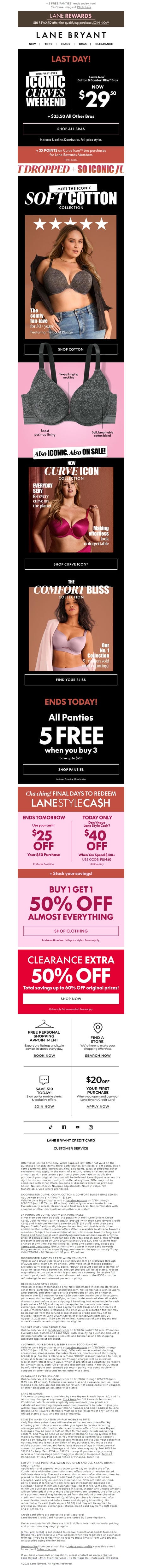 邮件模板创意 Lane Bryant 328