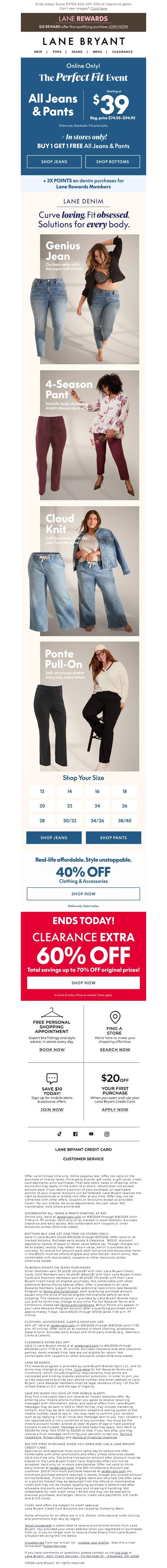 邮件模板创意 Lane Bryant 338