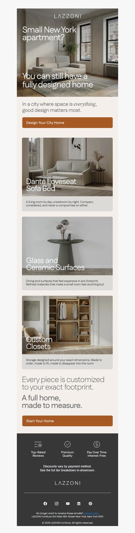 邮件模板创意 Lazzoni Furniture 10
