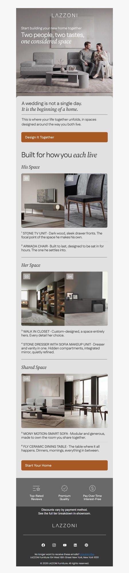 邮件模板创意 Lazzoni Furniture 9