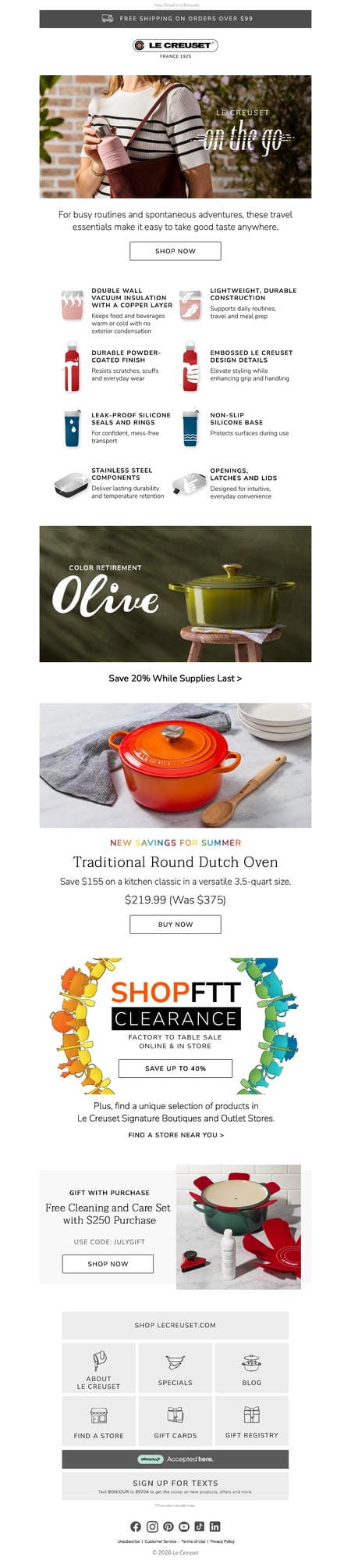邮件模板创意 Le Creuset 51