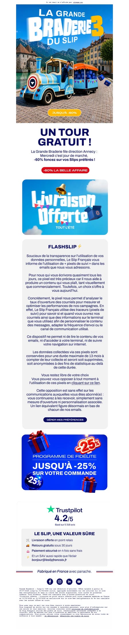 邮件模板创意 Le Slip Francais 279
