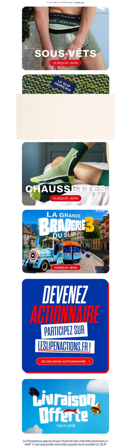 邮件模板创意 Le Slip Francais 280