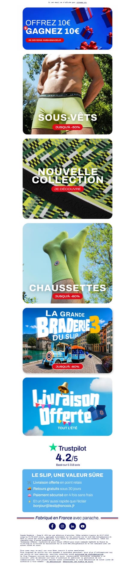 邮件模板创意 Le Slip Francais 281