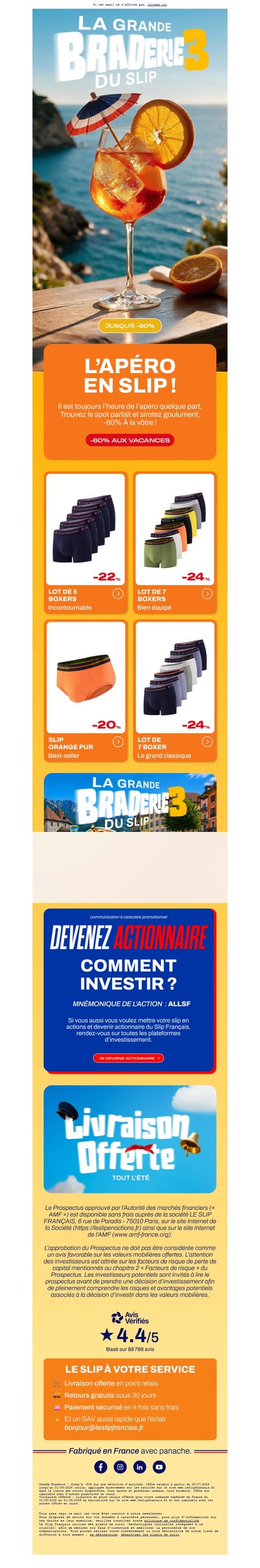 邮件模板创意 Le Slip Francais 282