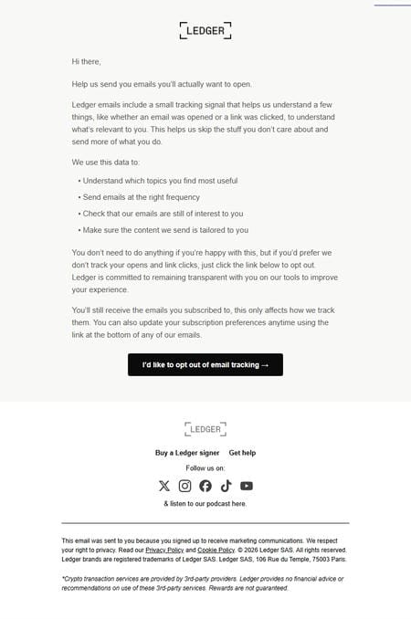 邮件模板创意 Ledger 5