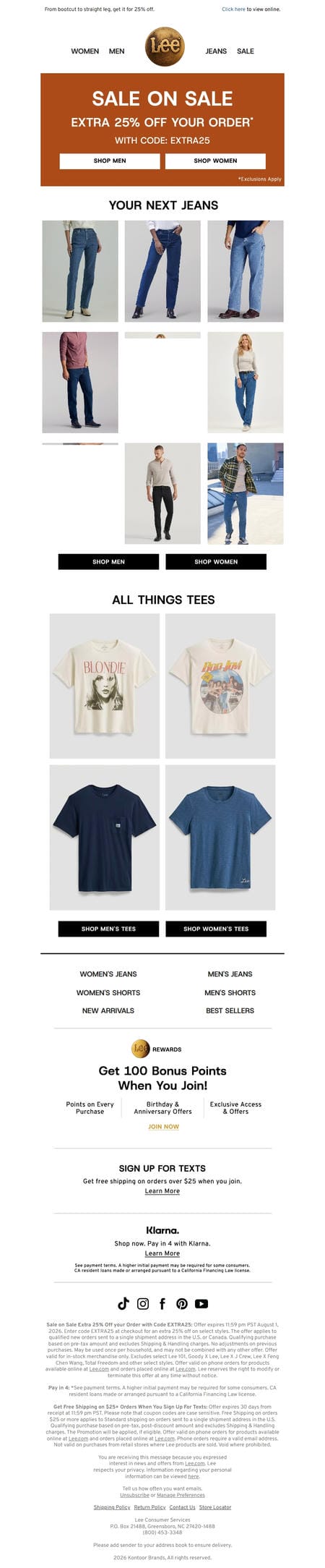 邮件模板创意 Lee Jeans 124