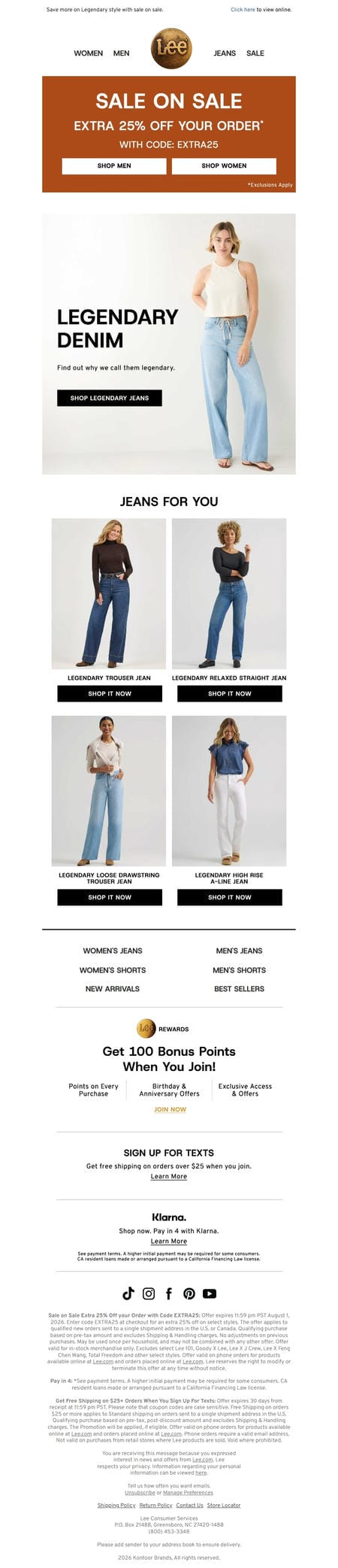 邮件模板创意 Lee Jeans 125