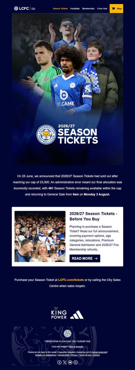 邮件模板创意 Leicester City 215