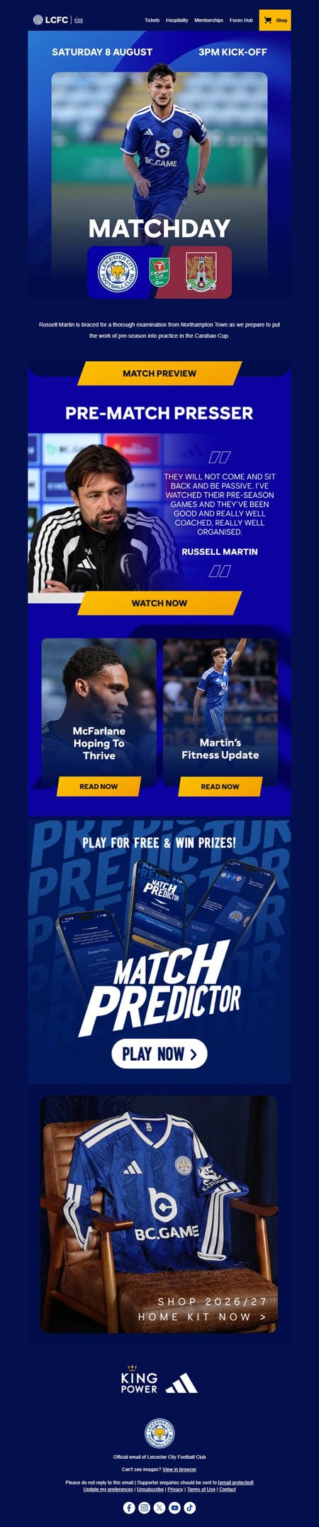邮件模板创意 Leicester City 217