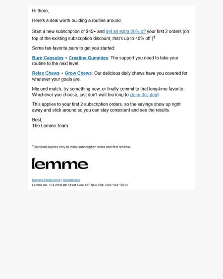 邮件模板创意 Lemme 104