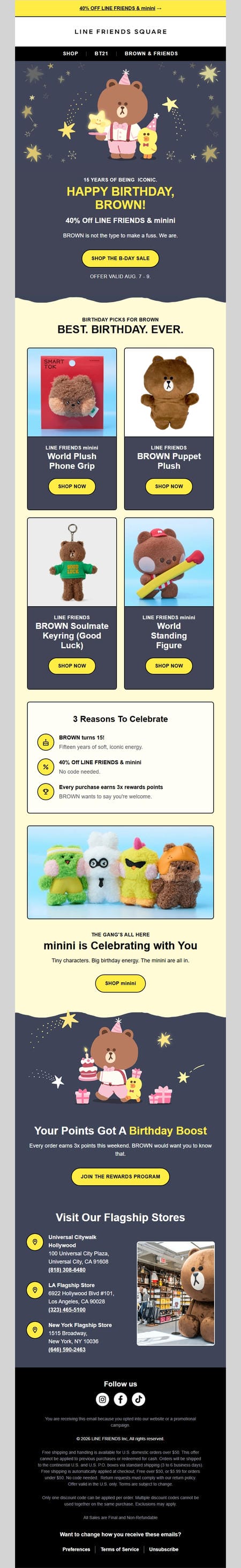 邮件模板创意 Line Friends 119