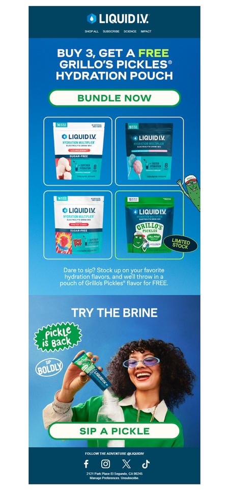 邮件模板创意 Liquid I V 176