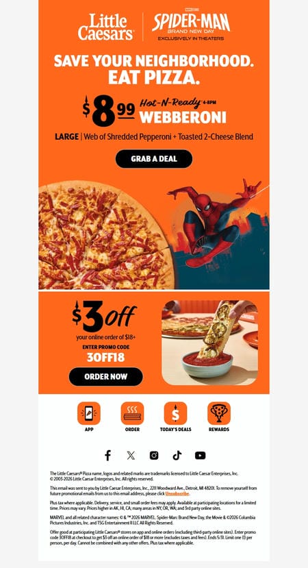 邮件模板创意 Little Caesars 25