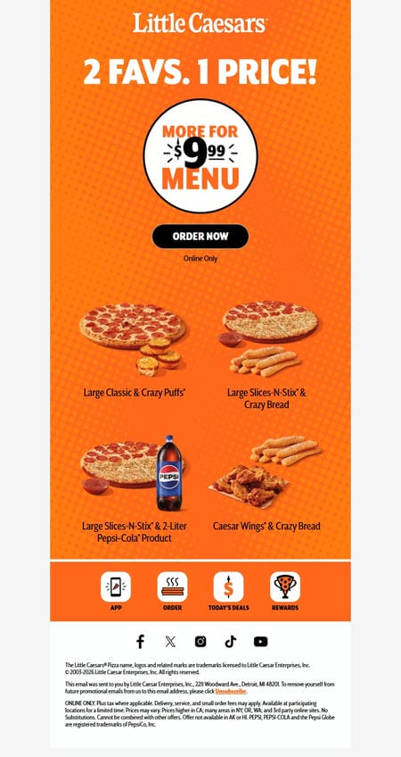 邮件模板创意 Little Caesars 27