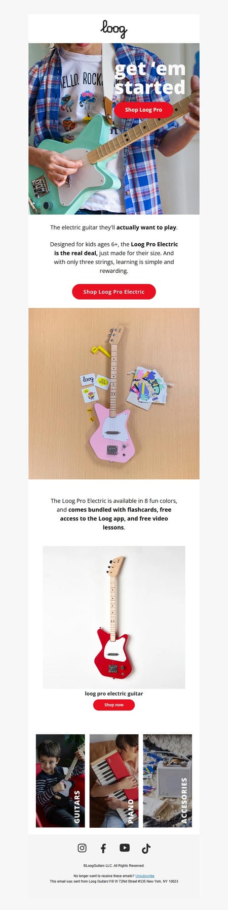邮件模板创意 Loog Guitars 116