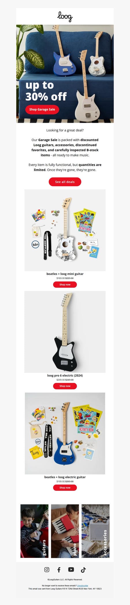 邮件模板创意 Loog Guitars 119