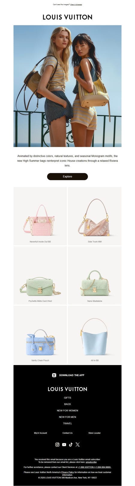 邮件模板创意 Louis Vuitton 33